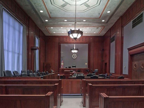 large empty court room